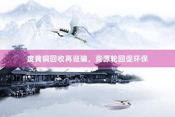 废黄铜回收再诳骗，资源轮回促环保